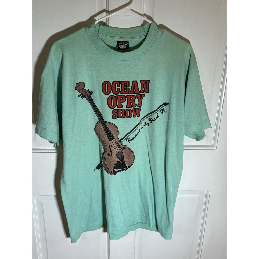 Vintage 80s Ocean Opry Show Panama City Beach FL Tshirt Large